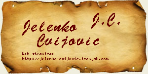 Jelenko Cvijović vizit kartica